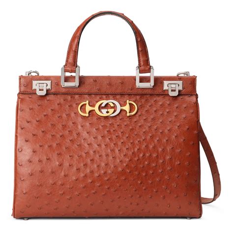 gucci ostrich bag 11000|Gucci Ostrich Medium Zumi Top Handle Bag .